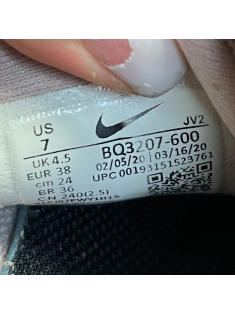 Nike Revolution 5 Womens Size 7 Pink White Black Athletic Running Shoes Sneakers - Picture 9 of 10